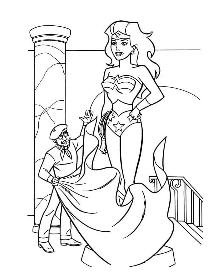 Wonder Woman für 2-jährige Kinder ausmalbilder