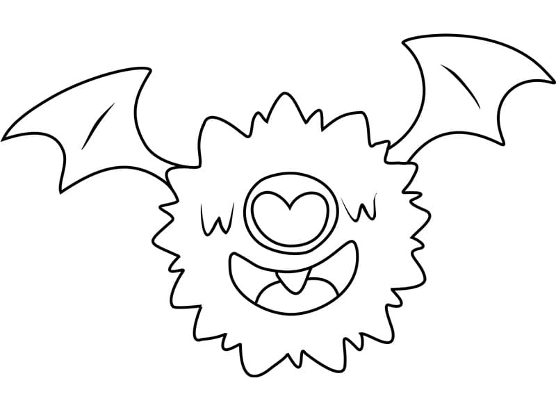 Woobat Pokemon ausmalbilder