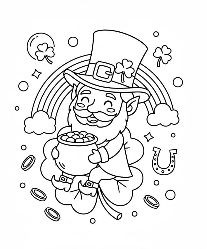 Wunderbarer St. Patrick's Day ausmalbilder
