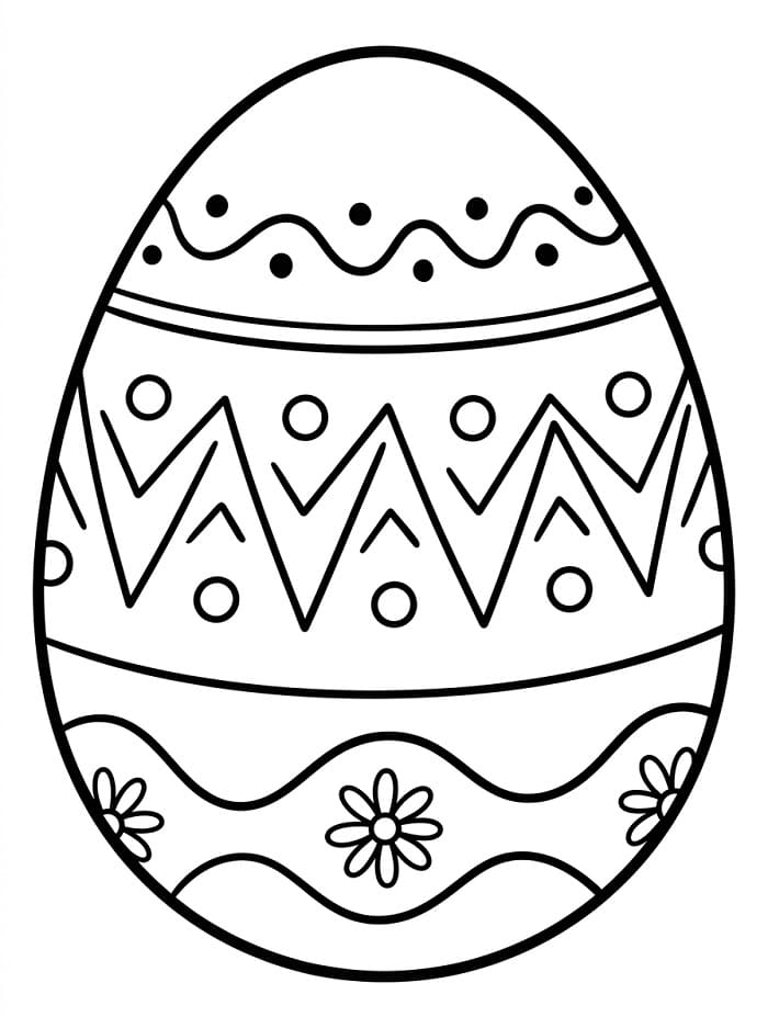 Wunderbares Osterei ausmalbilder