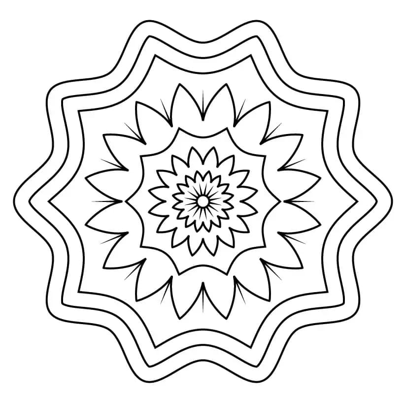 Blumen Mandala ausmalbilder
