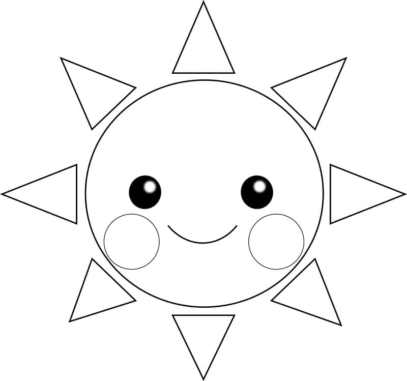 Wundervolle Sonne ausmalbilder