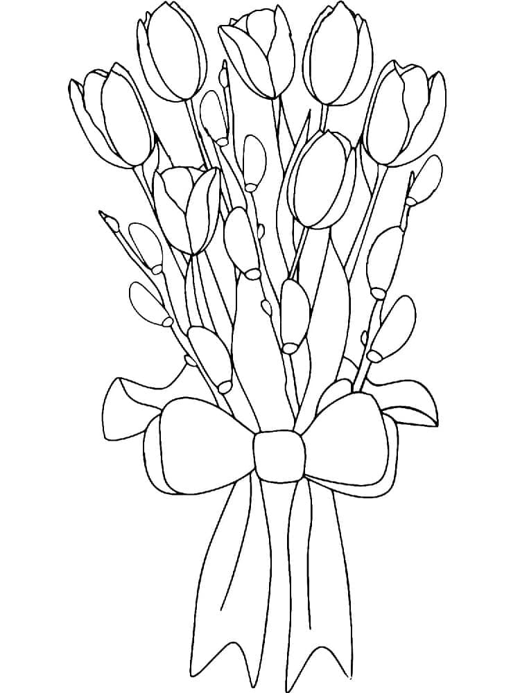 Wundervolle Tulpe ausmalbilder
