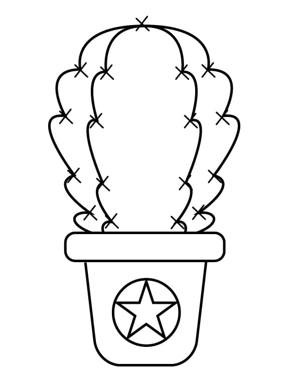 Wundervoller Kaktus ausmalbilder
