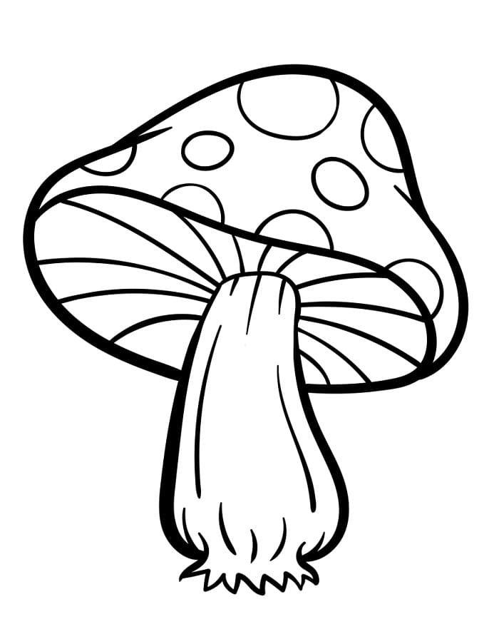 Wundervoller Pilz ausmalbilder