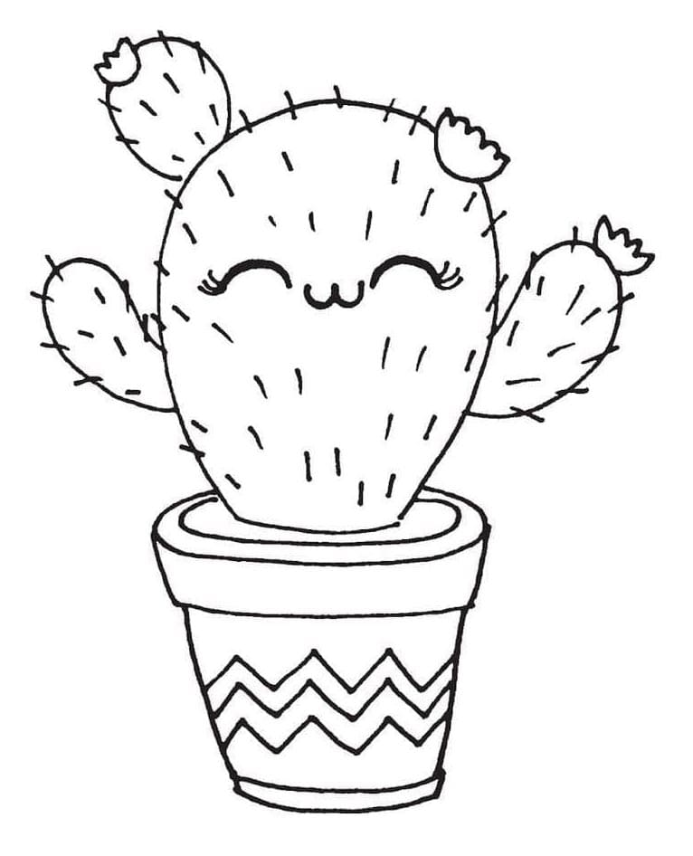 Wüstenkaktus ausmalbilder