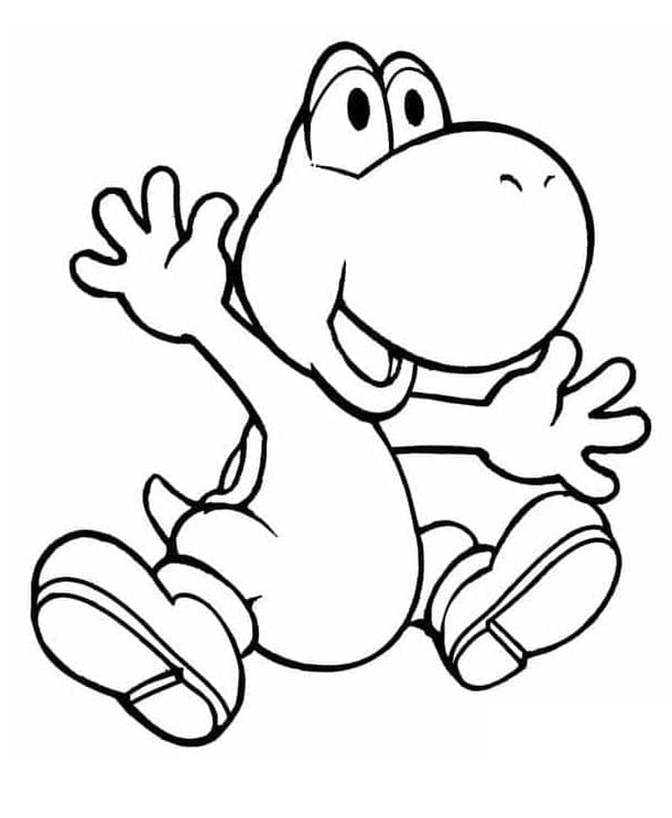 Yoshi Gratis ausmalbilder