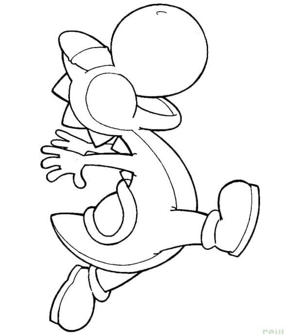 Yoshi Kostenlos ausmalbilder