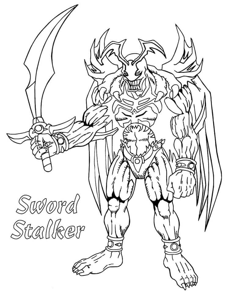 Yu-Gi-Oh druckfertig ausmalbilder