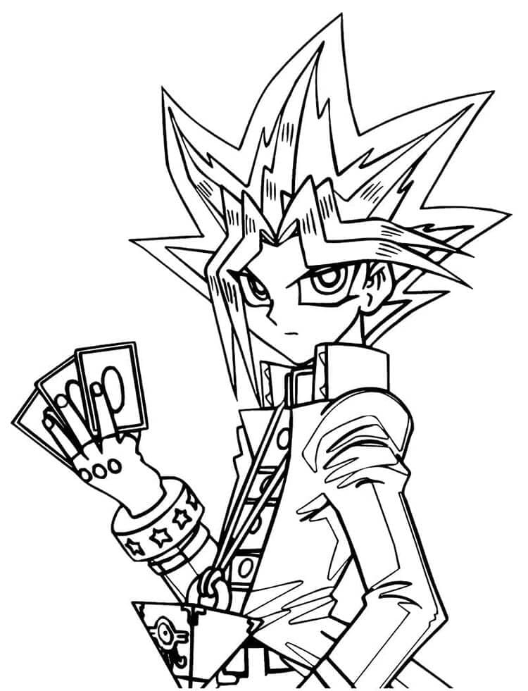 Yu-Gi-Oh gratis ausmalbilder