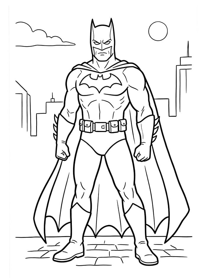 Zeichentrickfigur Batman ausmalbilder