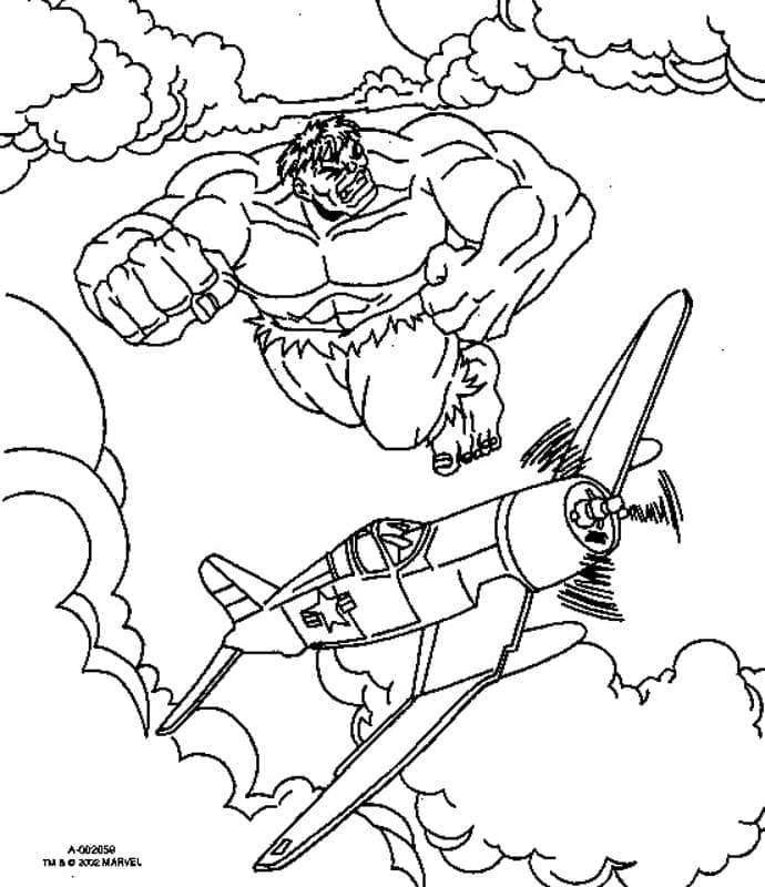 Zeichentrickfigur Hulk ausmalbilder