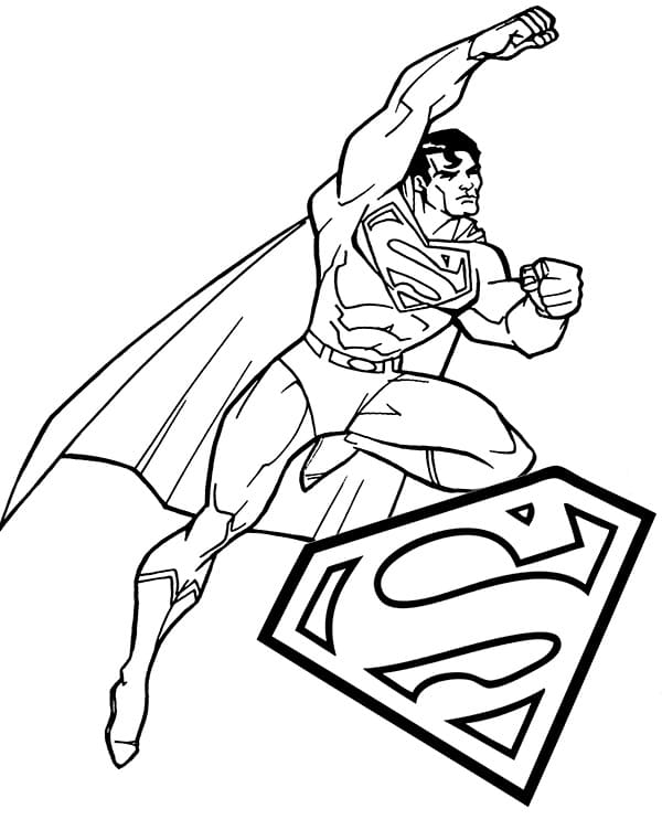 Zeichentrickfigur Superman ausmalbilder