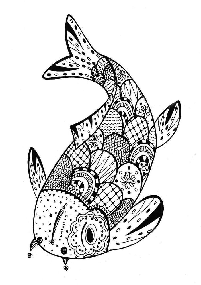 Zentangle gratis ausmalbilder