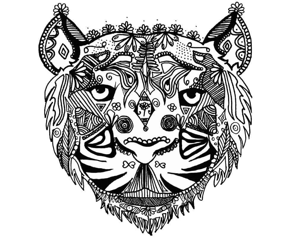 Zentangle kostenlos für Kinder ausmalbilder