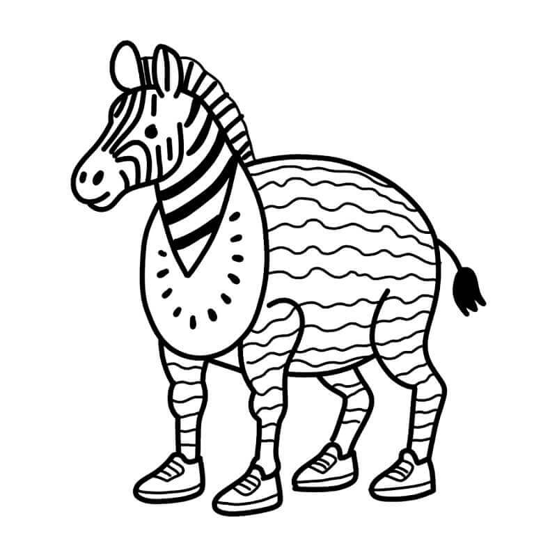 Zibra Zubra Zibralini Italian Brainrot ausmalbilder