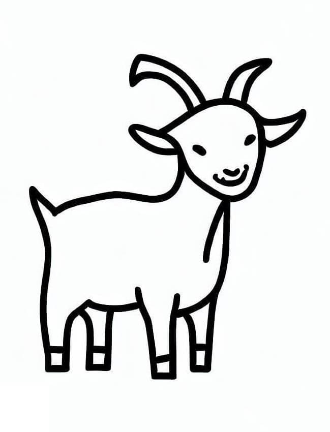 Ziege Druckbares Bild ausmalbilder
