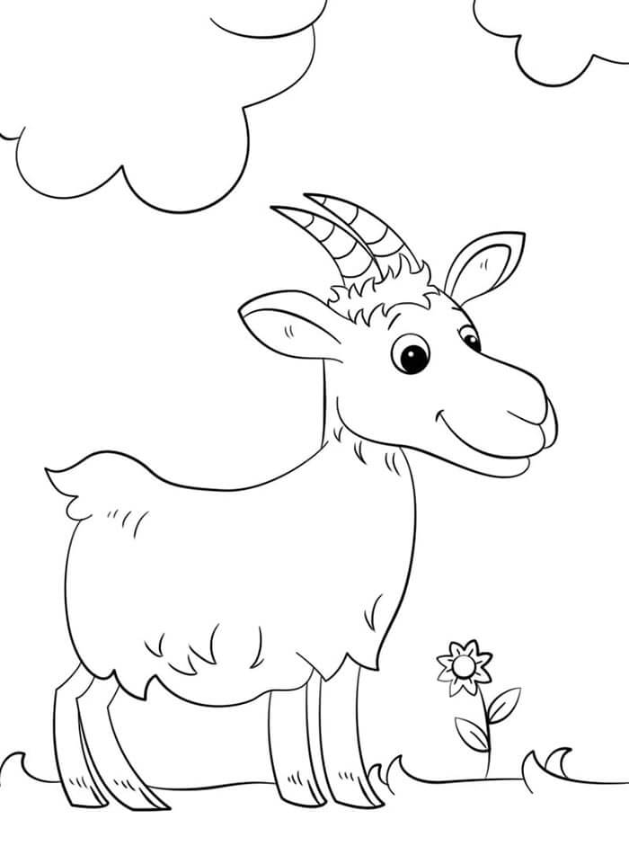 Ziege Kostenlos Druckbare ausmalbilder