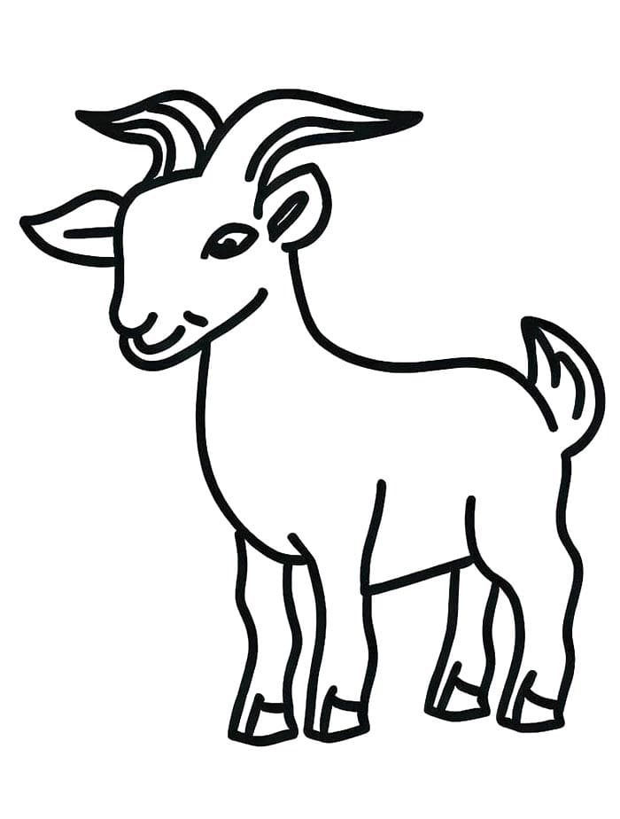 Ziege Kostenlos ausmalbilder
