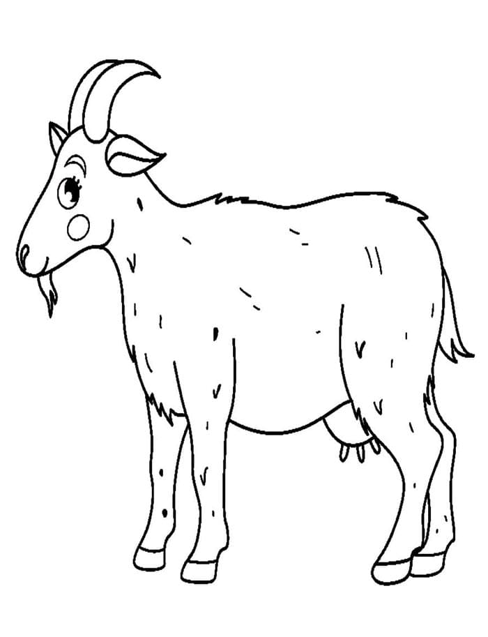 Ziege Kostenloses Bild ausmalbilder