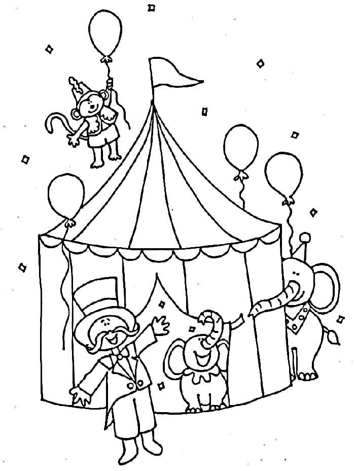 Zirkus Bild ausmalbilder