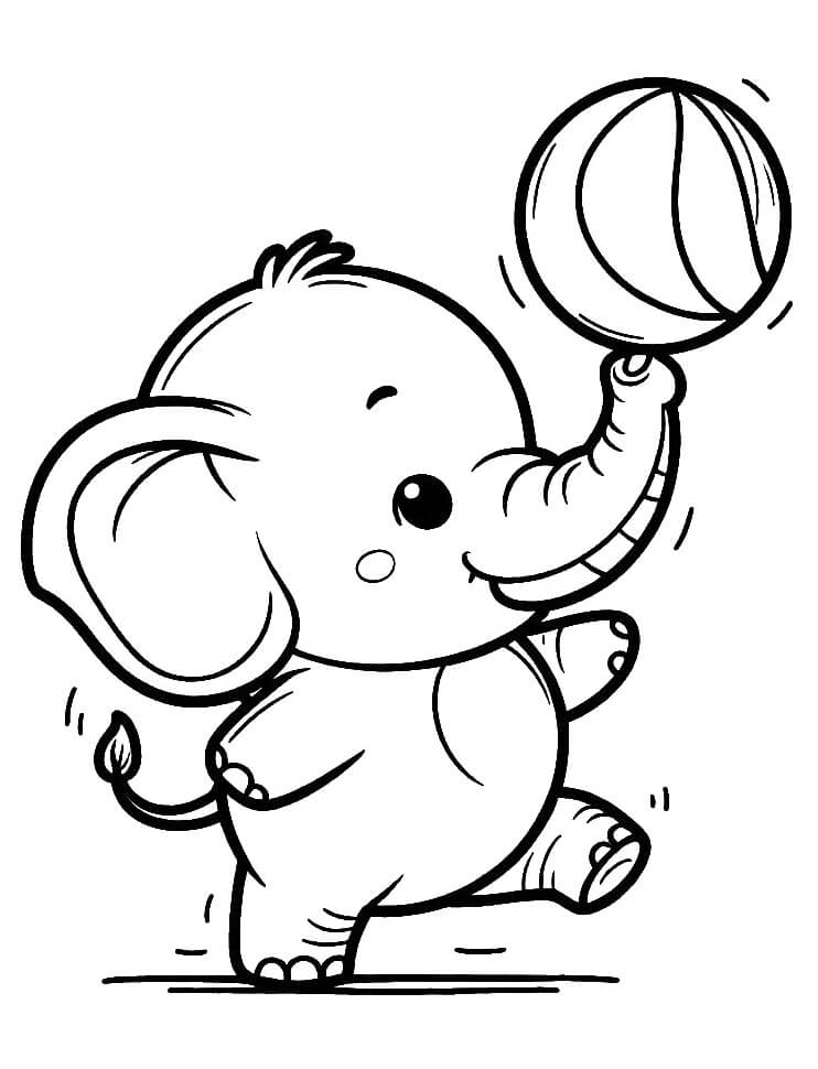 Zirkus für 1-jährige Kinder ausmalbilder