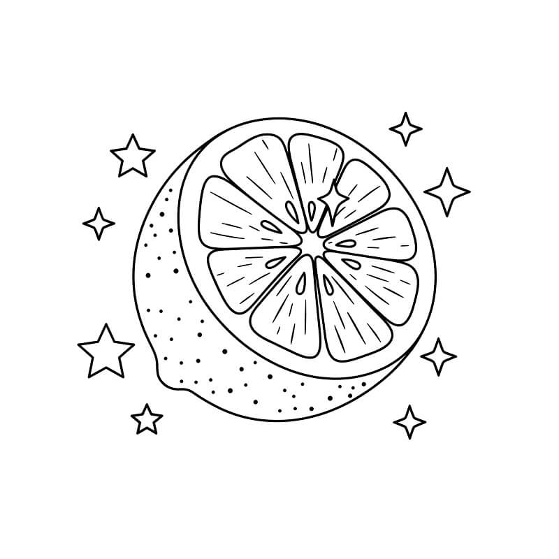 Zitrone Bild ausmalbilder