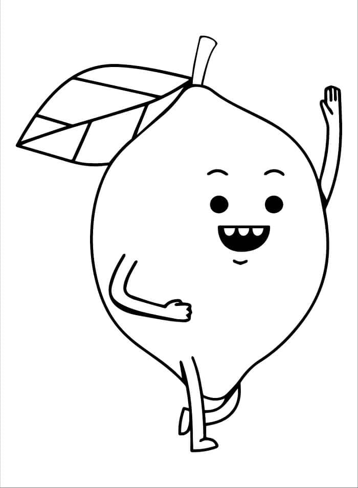 Zitrone Frucht ausmalbilder