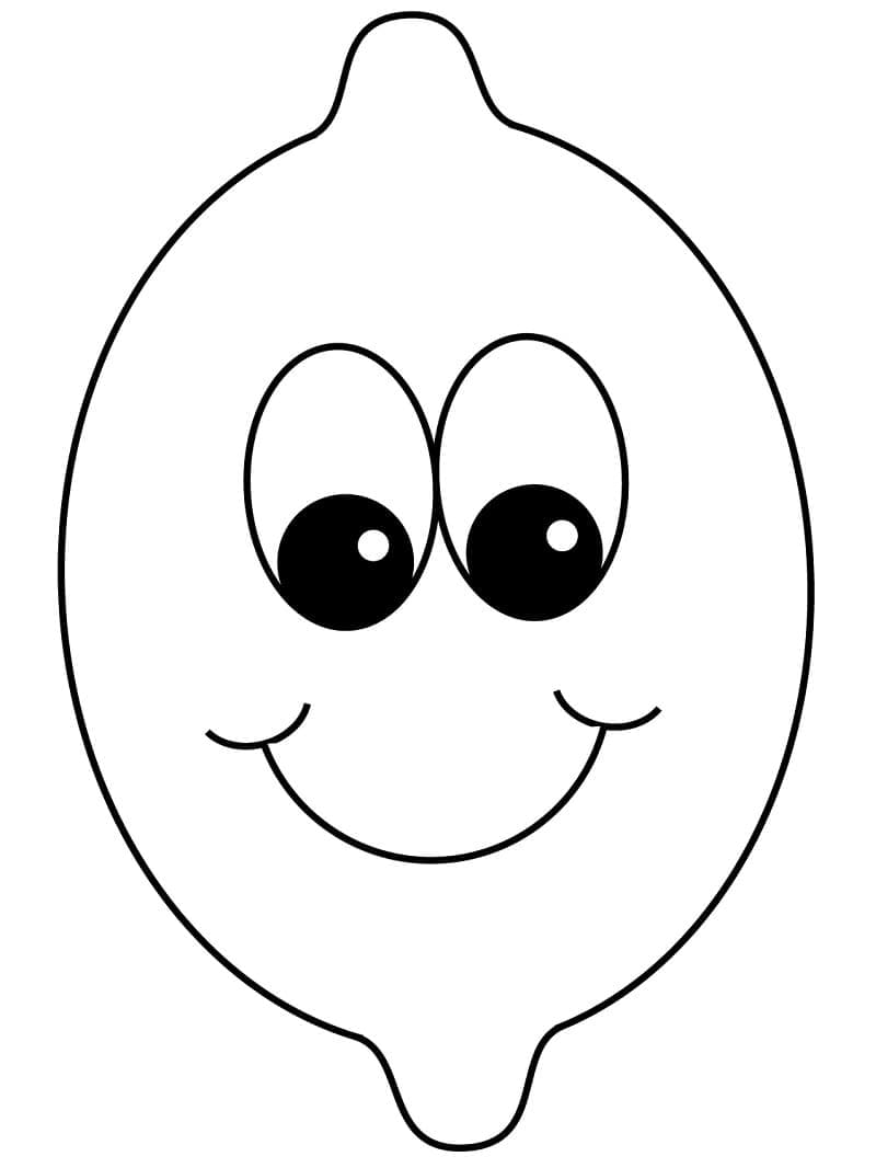 Zitrone cho 4-jährige Kinder ausmalbilder