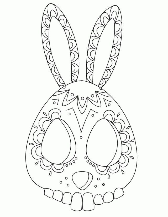 Zuckerschädel für 6-jährige Kinder ausmalbilder