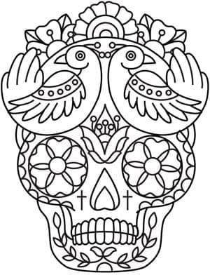 Zuckerschädel ausmalbilder