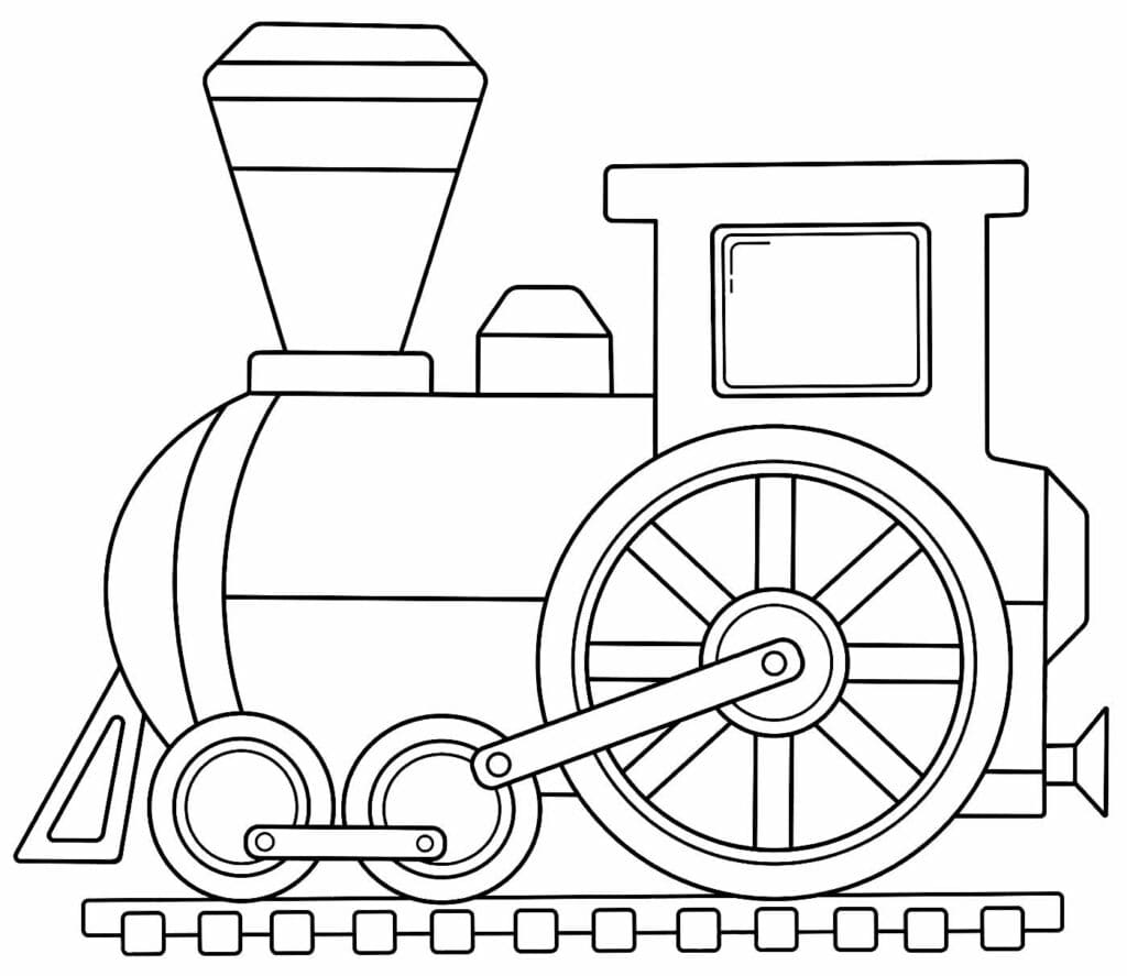 Zug für 6-jährige Kinder ausmalbilder