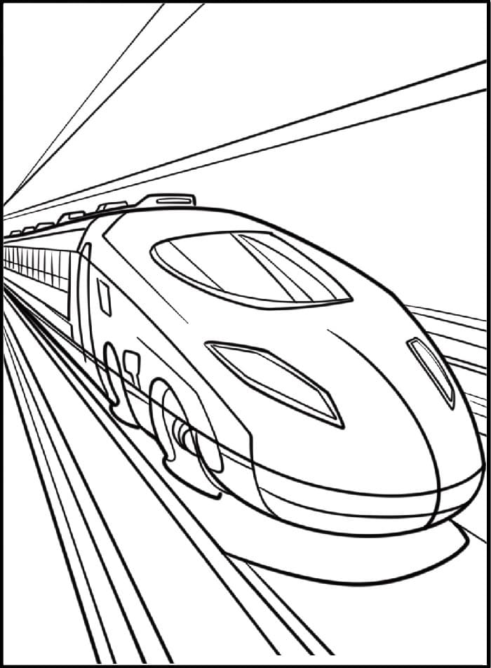 Zug gratis ausmalbilder