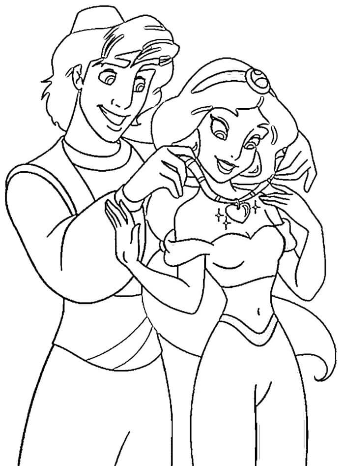 Aladdin druckbares Bild ausmalbilder