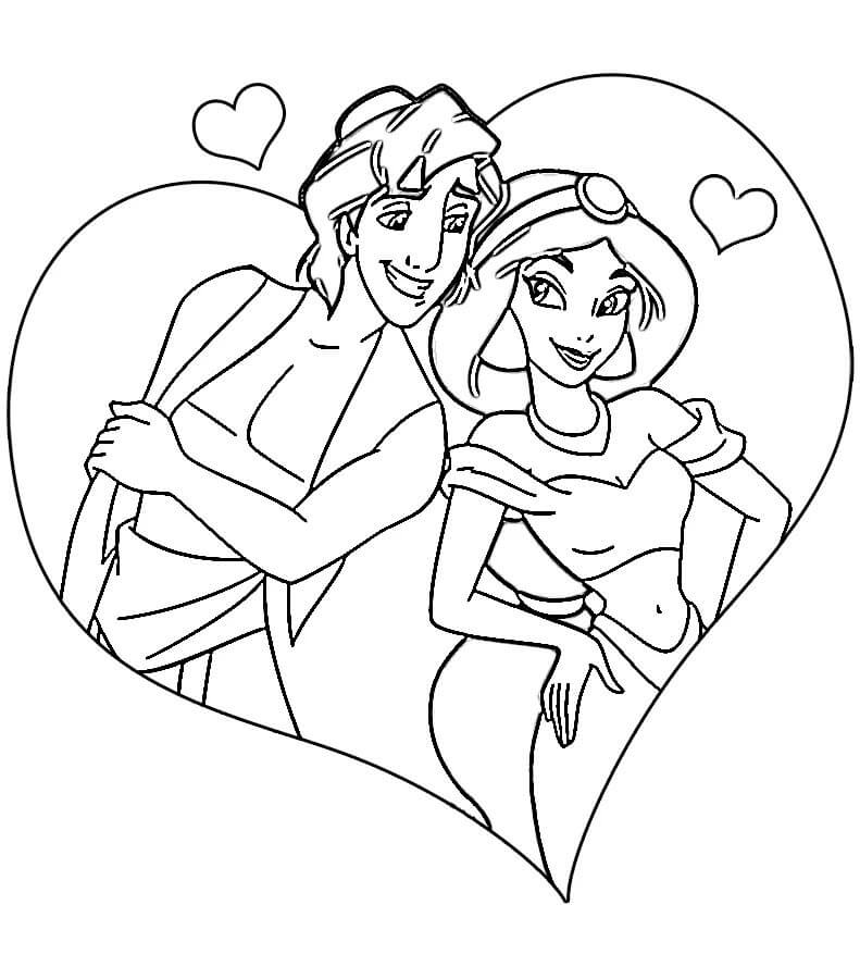 Aladdin für 5-jährige Kinder ausmalbilder