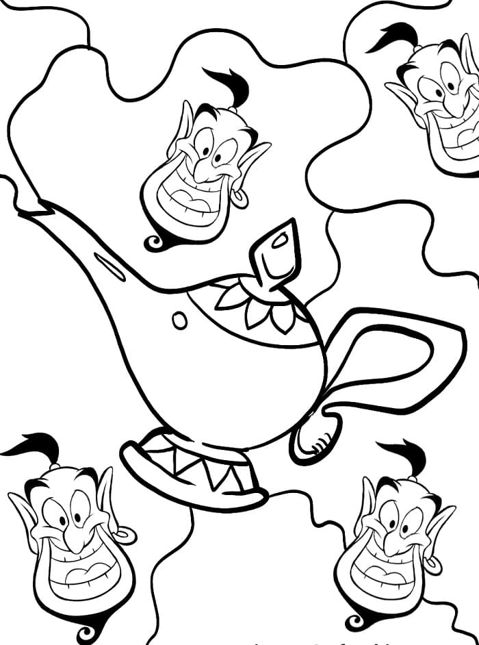 Aladdin im Disney-Stil ausmalbilder