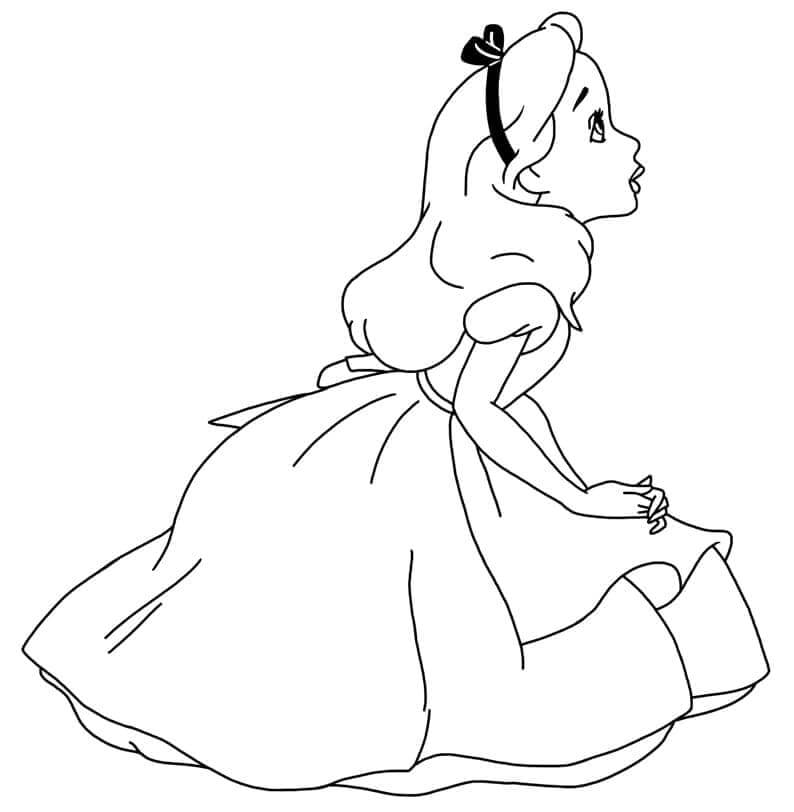 Alice im Wunderland (4) ausmalbilder