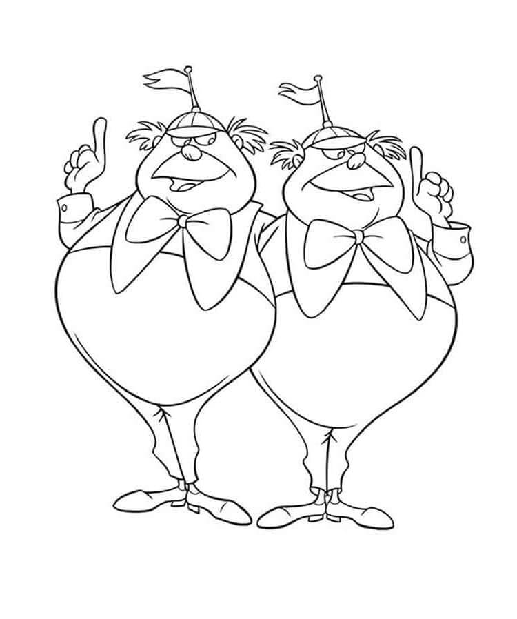 Alice im Wunderland druckbares Bild ausmalbilder