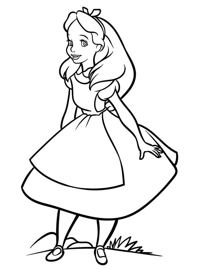 Alice im Wunderland ausmalbilder