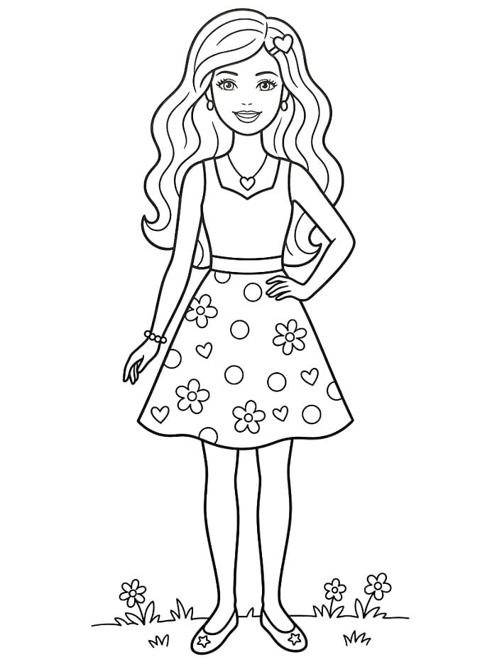 Animierte Barbie ausmalbilder