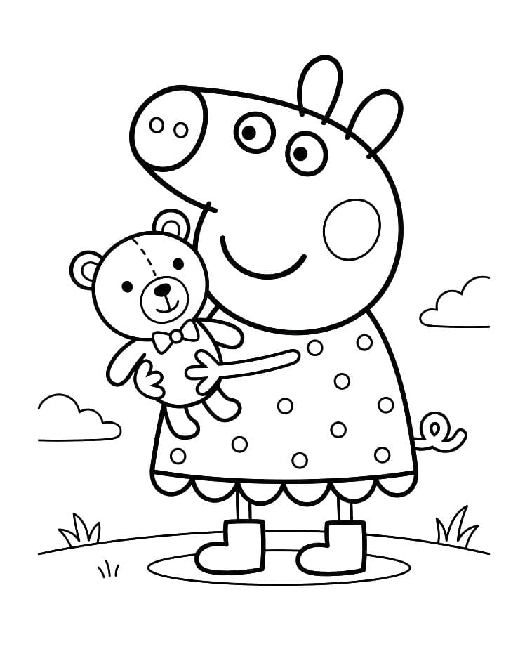 Animierte Peppa Wutz ausmalbilder