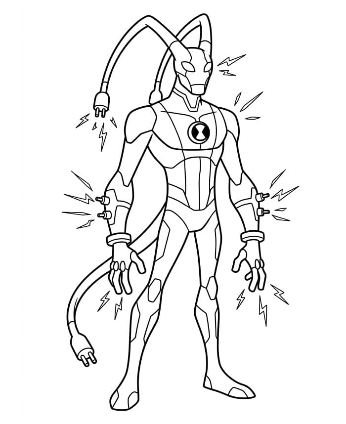 Animierter Ben 10 ausmalbilder