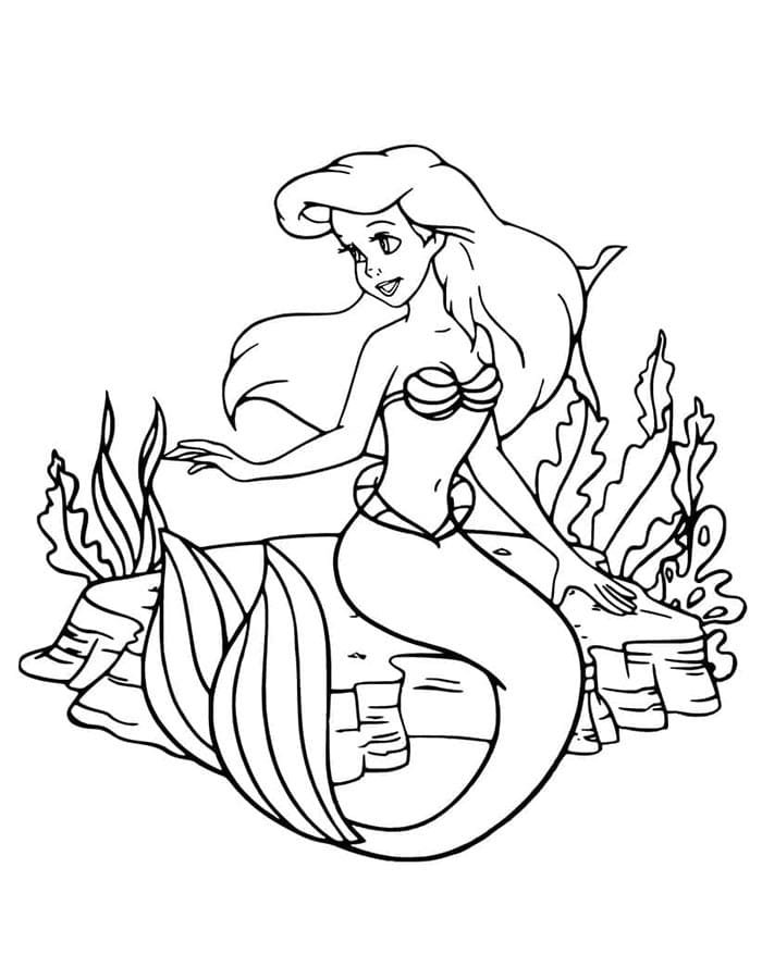 Arielle die Meerjungfrau kostenloses Bild ausmalbilder