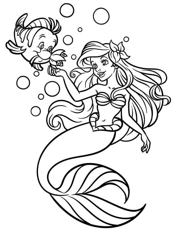 Arielle die Meerjungfrau von Disney ausmalbilder