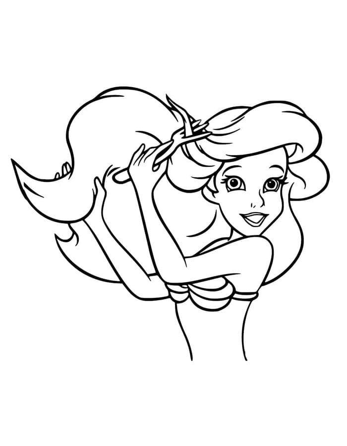 Arielle die Meerjungfrau zum Ausdrucken ausmalbilder