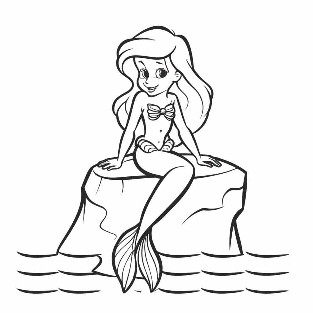 Arielle druckbares Bild ausmalbilder