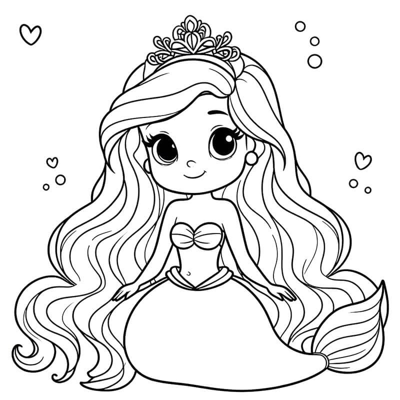 Arielle kostenlos verfügbar ausmalbilder