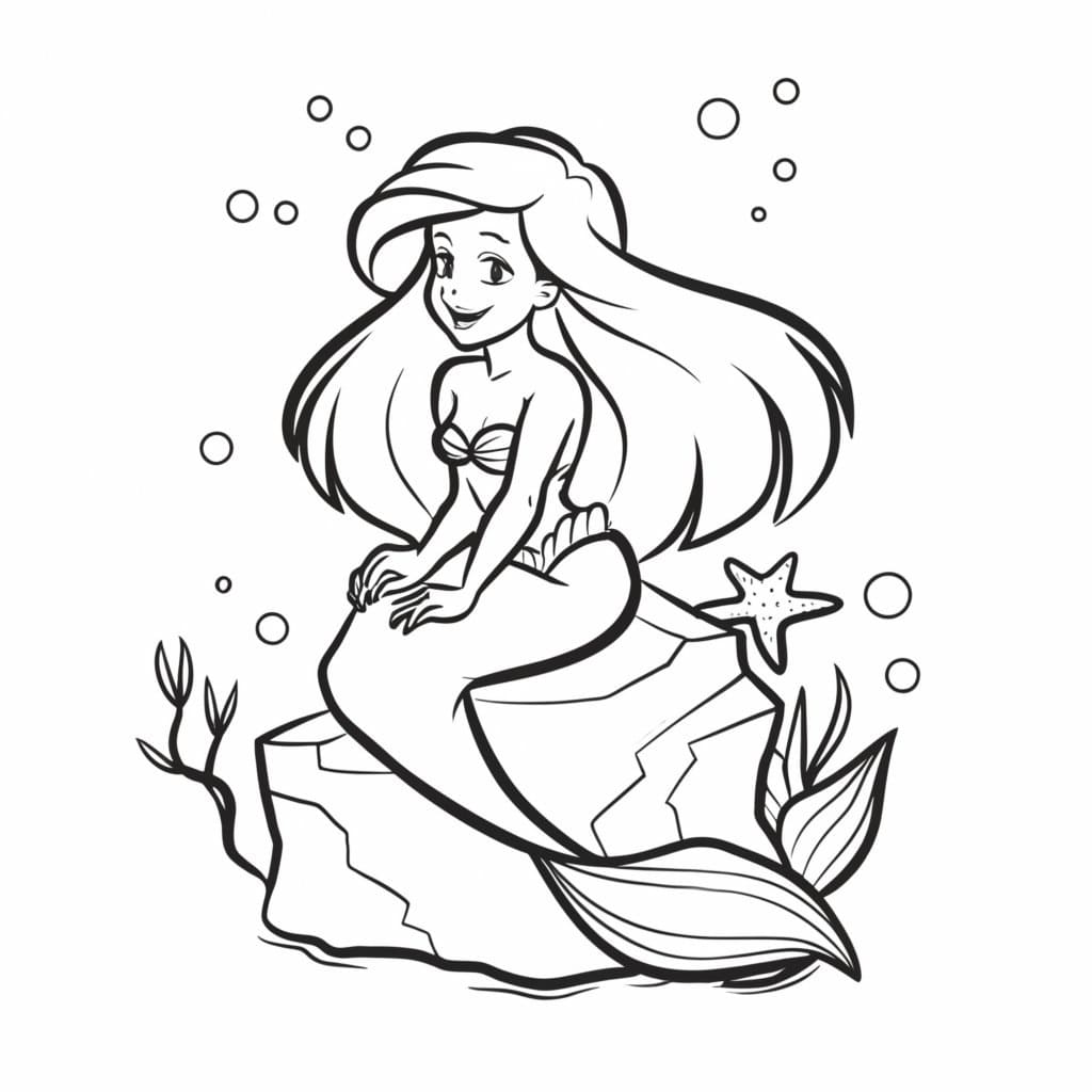 Arielle ausmalbilder