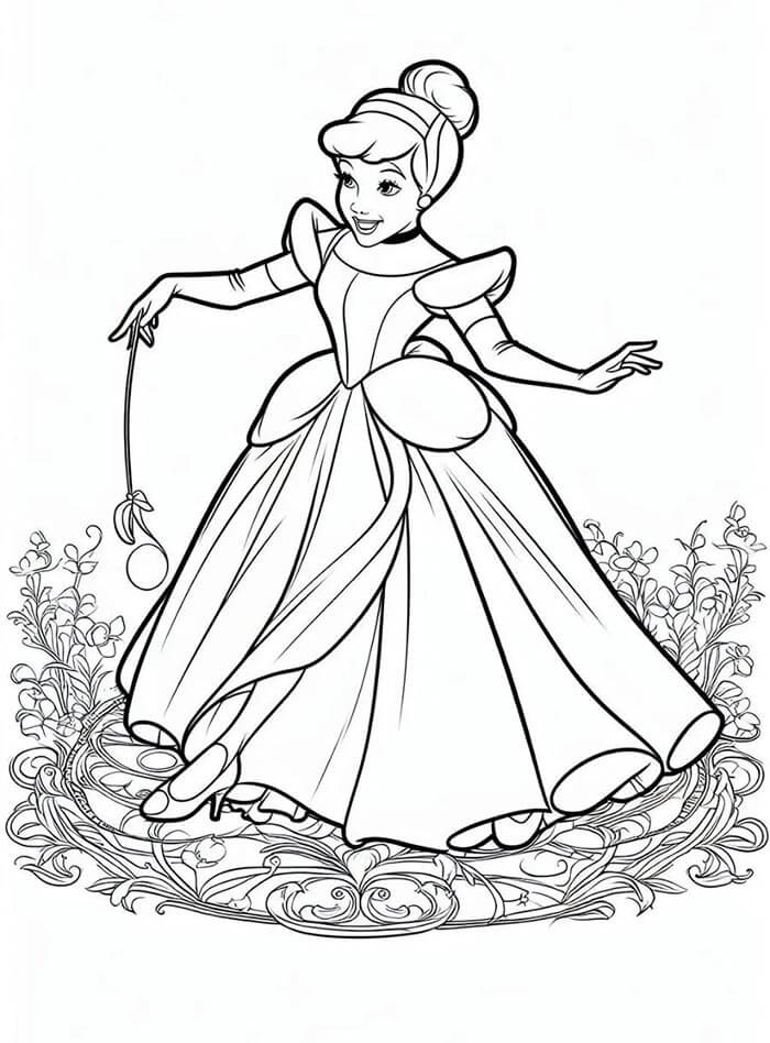 Aschenputtel für 1-jährige Kinder ausmalbilder