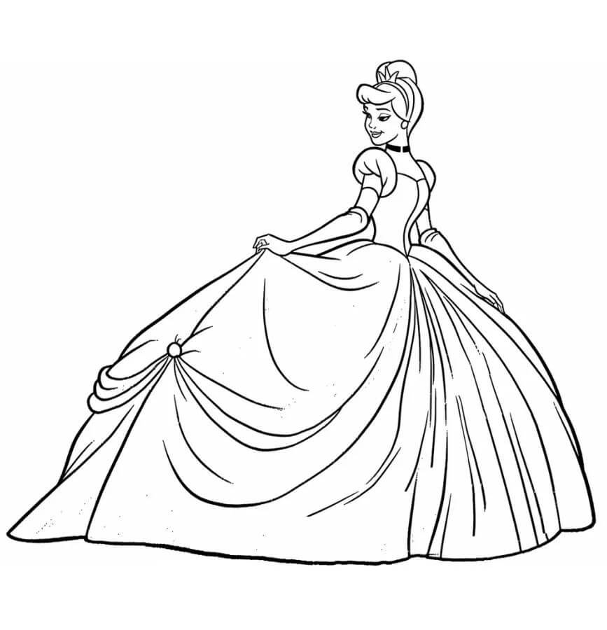 Aschenputtel für 2-jährige Kinder ausmalbilder
